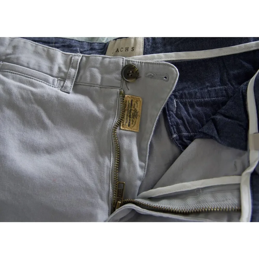 Men's Gray Chino Shorts by Jachs New York Summer Travel Casual Sz. 34
